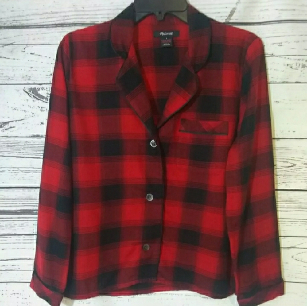 Madewell Buffalo Plaid Pajama Top Small